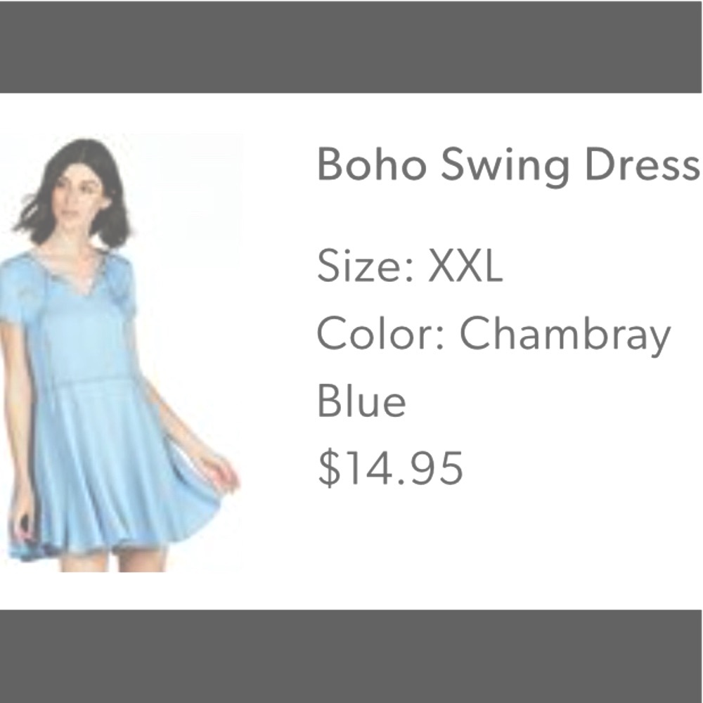 New JustFab Boho Swing Dress